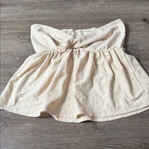 SHEIN Cream A-Line Skirt